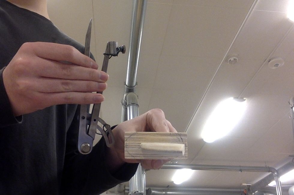 ta en passare och en penna och som jag gjorde