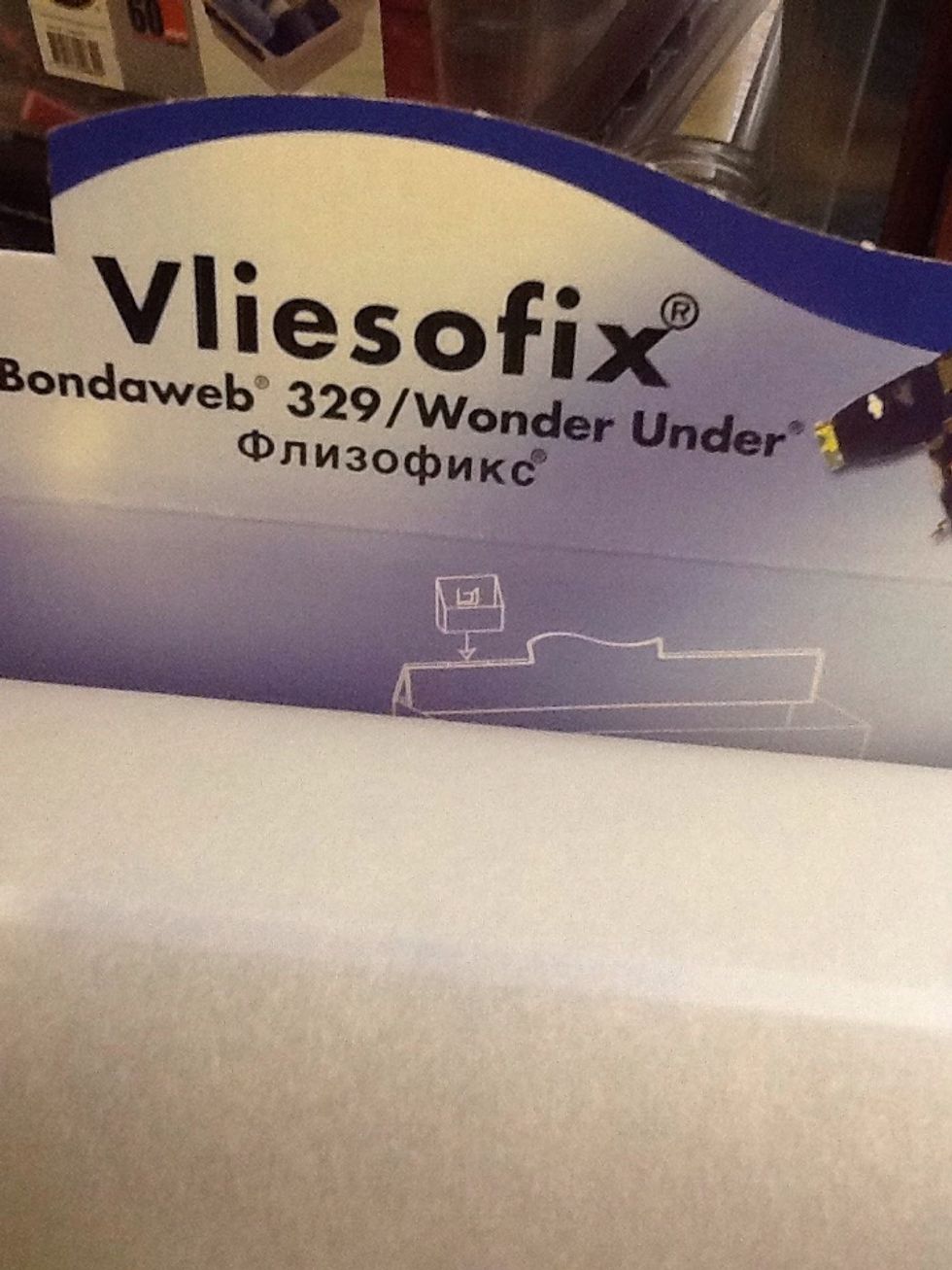 Ta fram en liten bit vliesofix