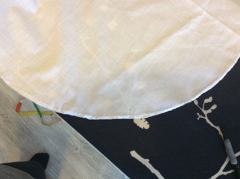 Ta nu strecket du vek till och vik det till det nya strecket och g\u00f6r en markering.