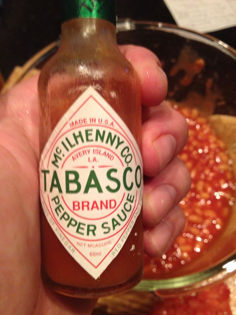 Tabasco more if you like it hot