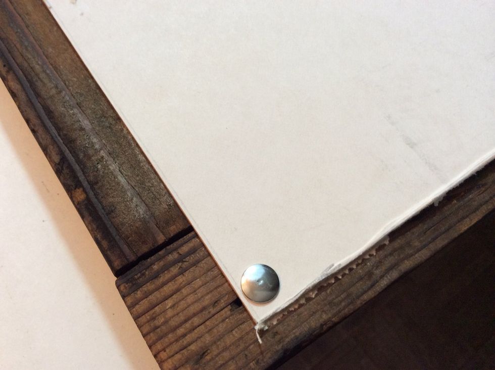 Tack board into place.