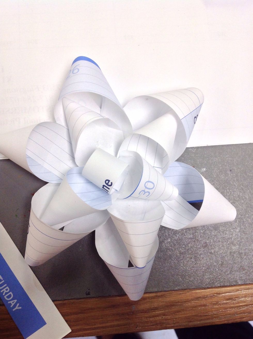 Tada, it's flower-ish. This flower is just an option. You may make a flower however you want.