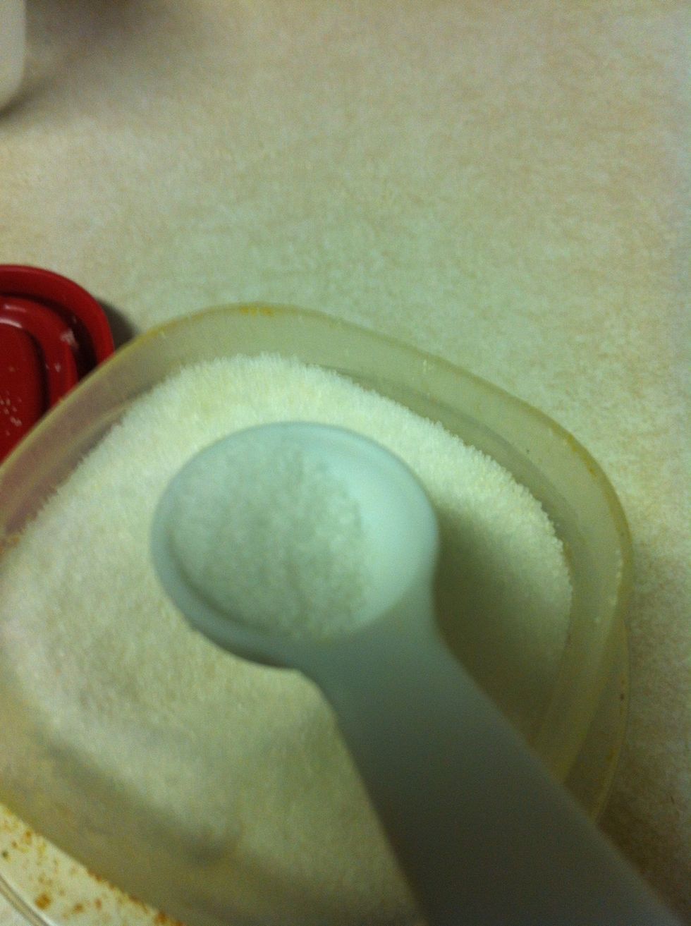 Take 1/2 tablespoon of salt