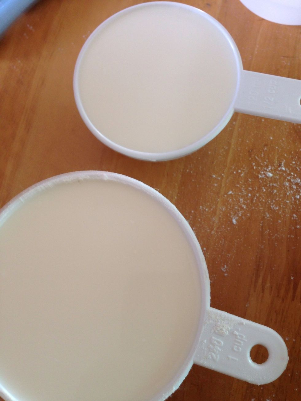 Take 1 and 1/2 cups of fresh milk