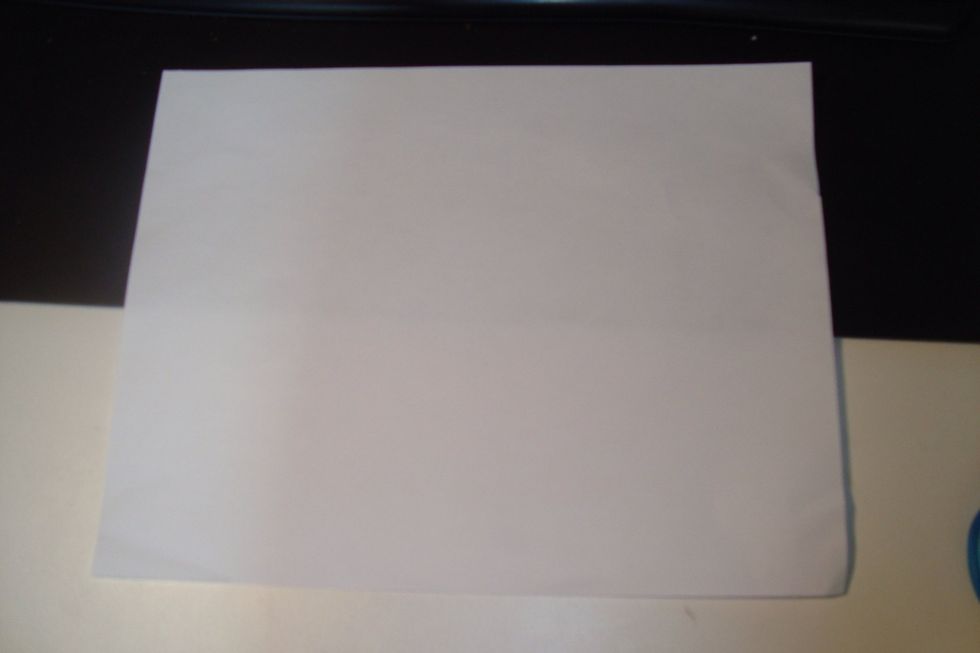 Take 1 blank sheet of paper.