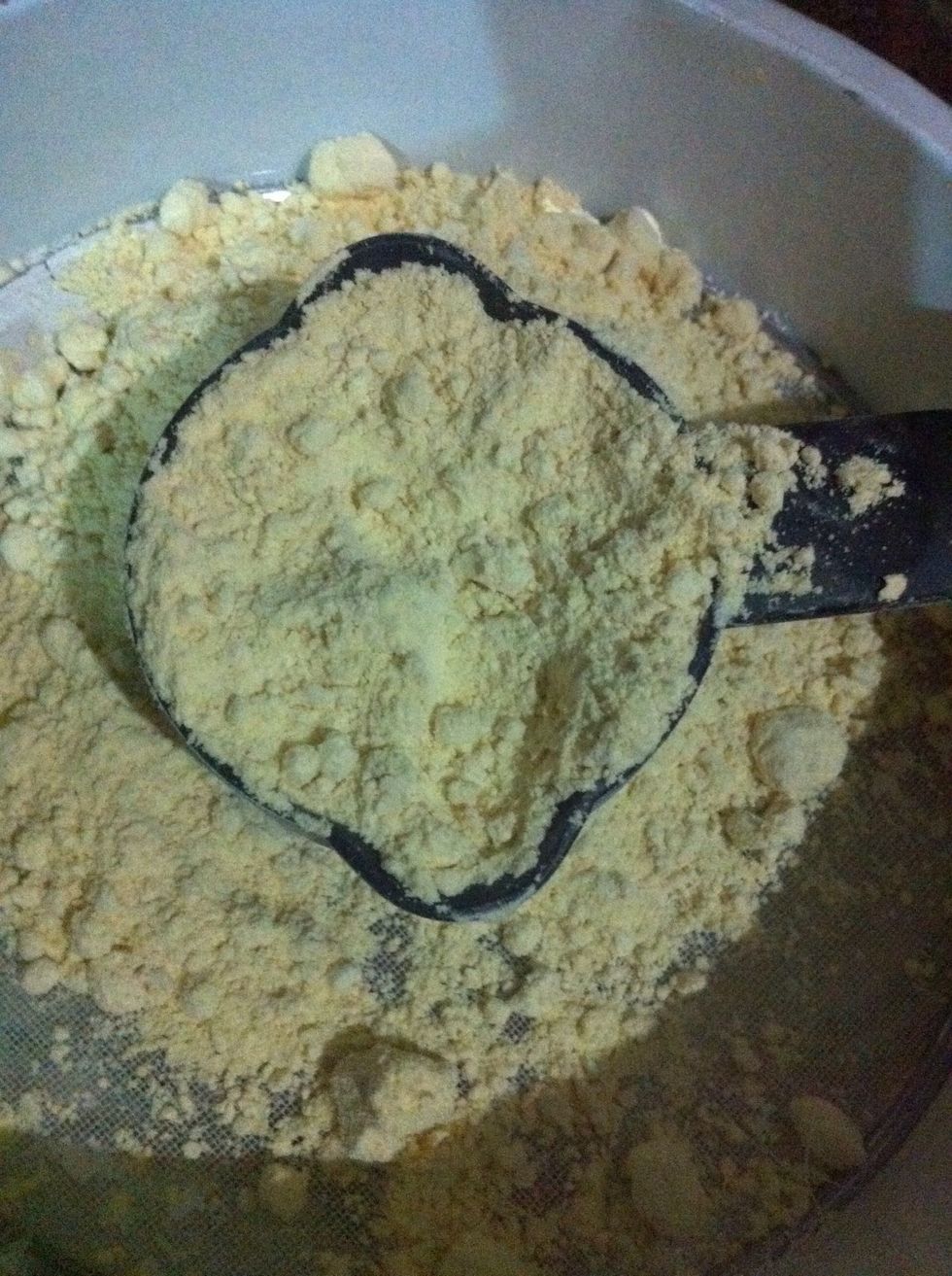 take 1 cup besan (gram flour)