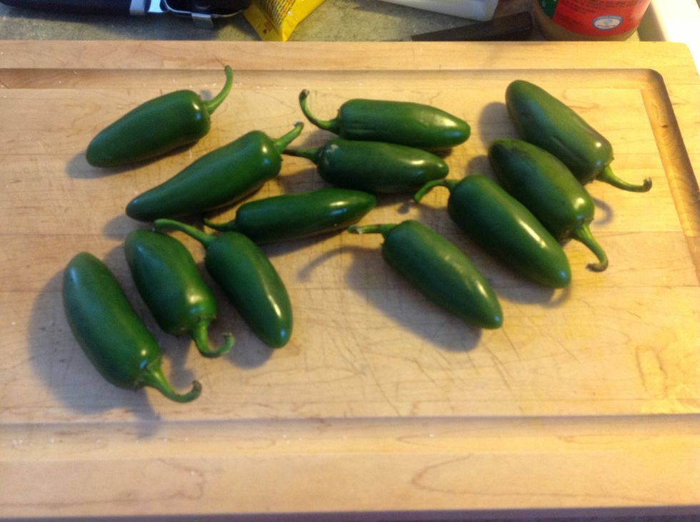 Take 12 medium to large jalape\u00f1o peppers. Even if you don't like jalape\u00f1o peppers, use them. With this recipe, you will soak the peppers in water. What's left? Pepper taste.