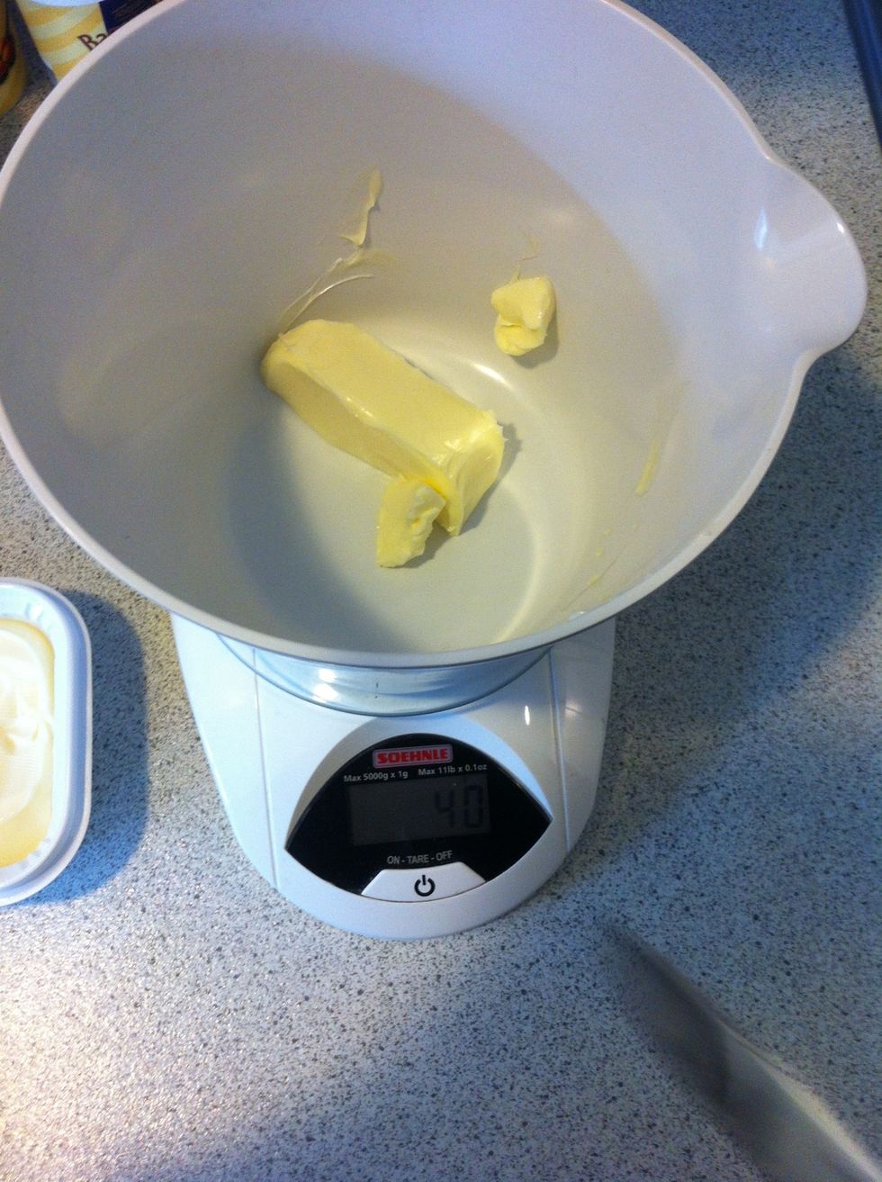 Take 40 grams butter
