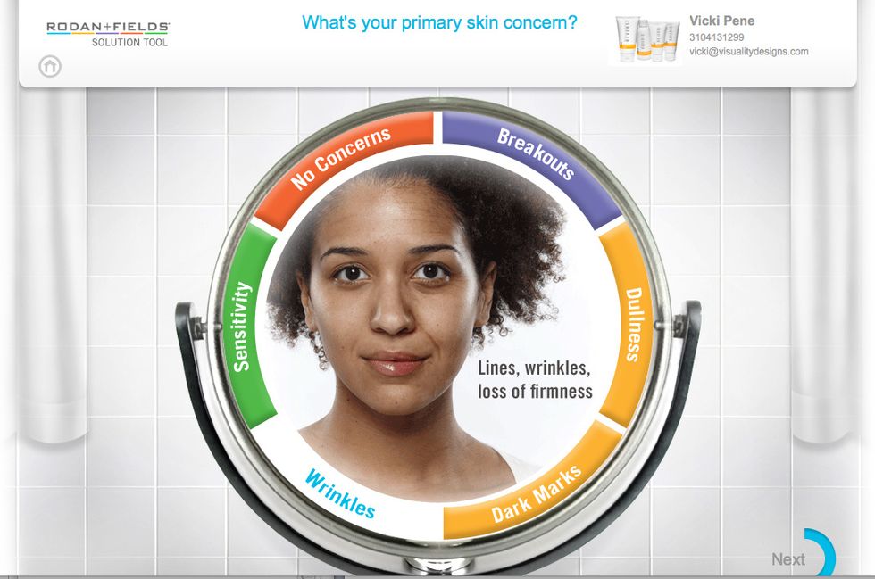 Take 5 minutes to receive your own personalized recommendations and daily skincare routine. Try the tool here: https://vickipene.myrandf.com/Pages/OurProducts/GetAdvice/SolutionsTool