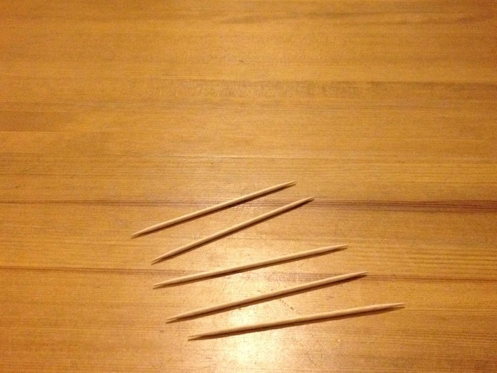 Take 5 toothpicks