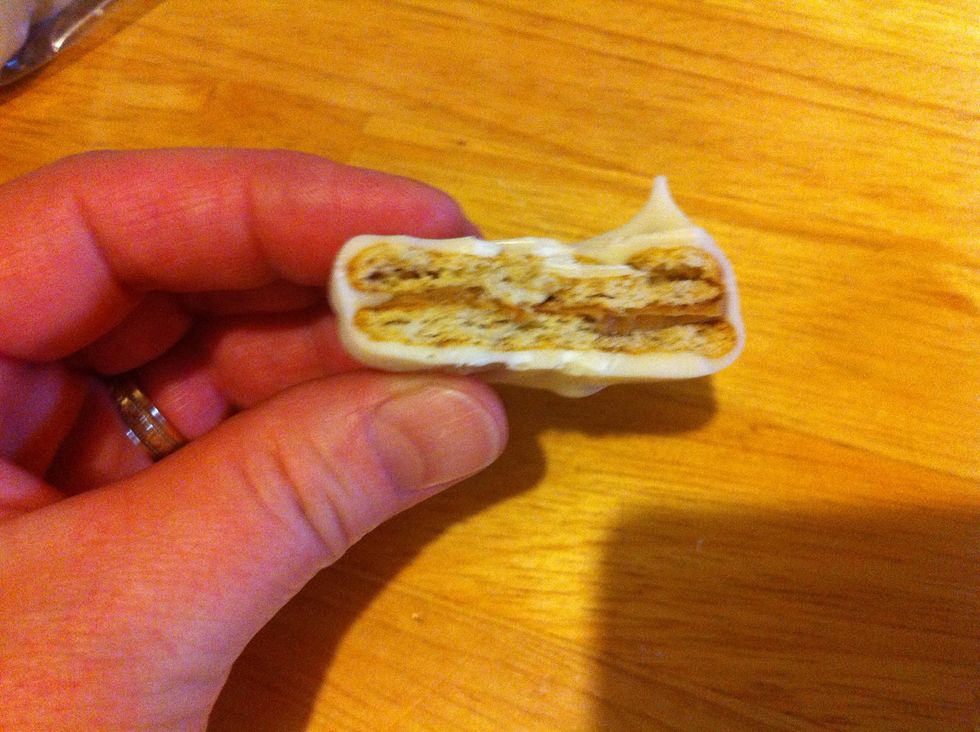 Take a bite. See the inside? Yummy! Enjoy!