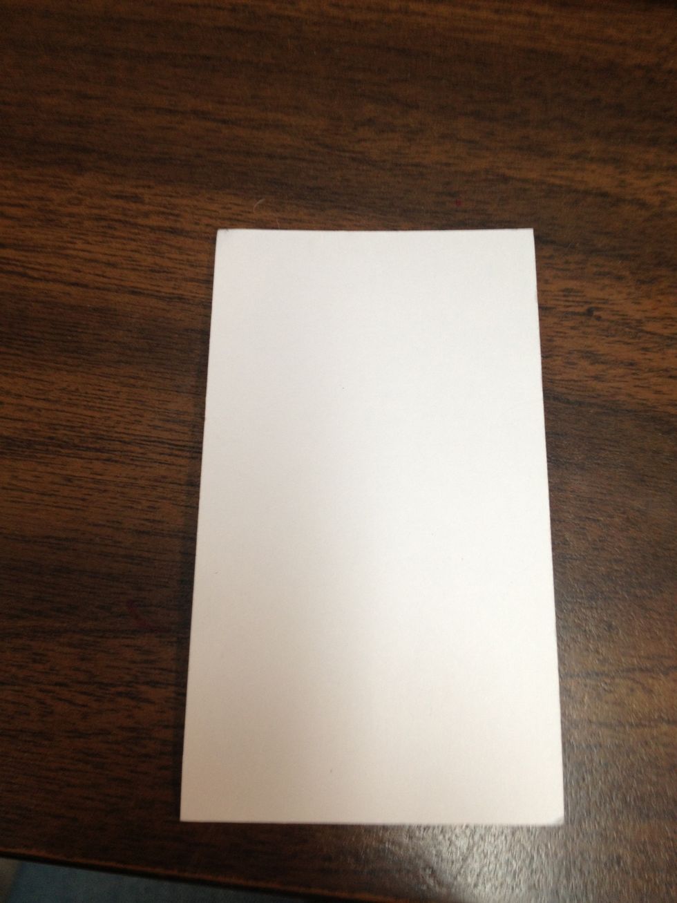 Take a Business card size Piece of paper