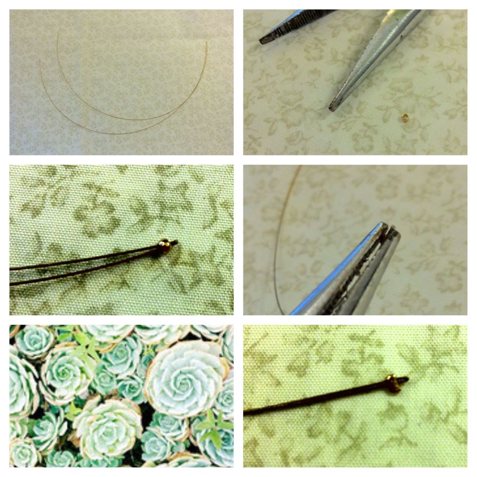 Take a crimp and put it over the folded end. Flat it with your pliers.