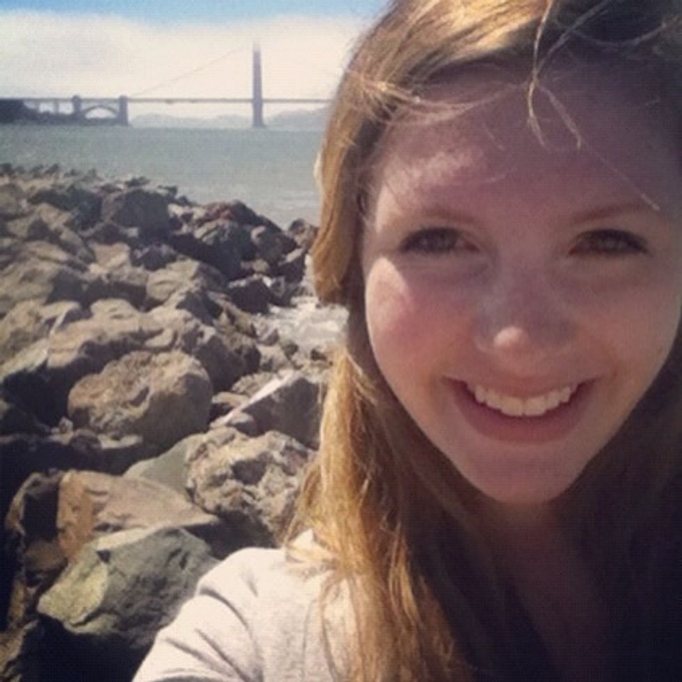 Take a dorky picture in front of the Golden Gate Bridge