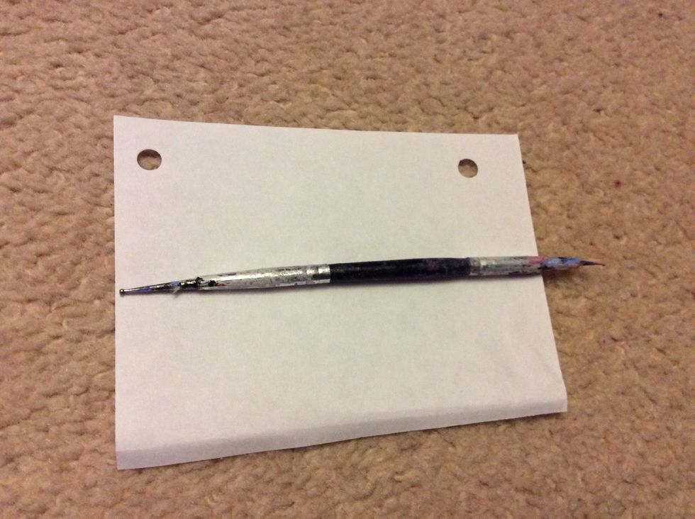 Take a dotting/striping tool