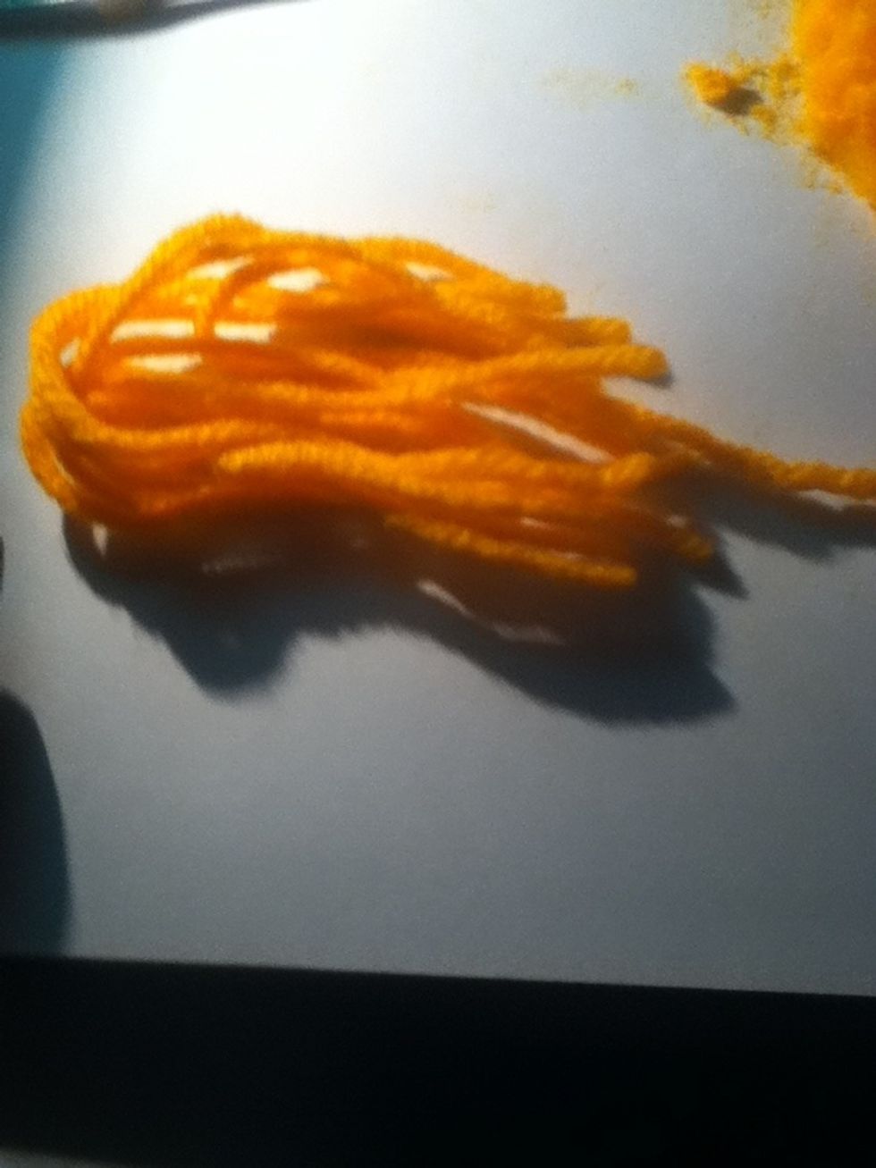 Take a few pieces of yarn
