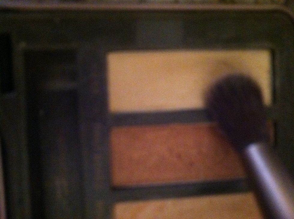 Take a flesh tone and use it as your eyebrow highlight and blend out the brown so it don't look dumb lol