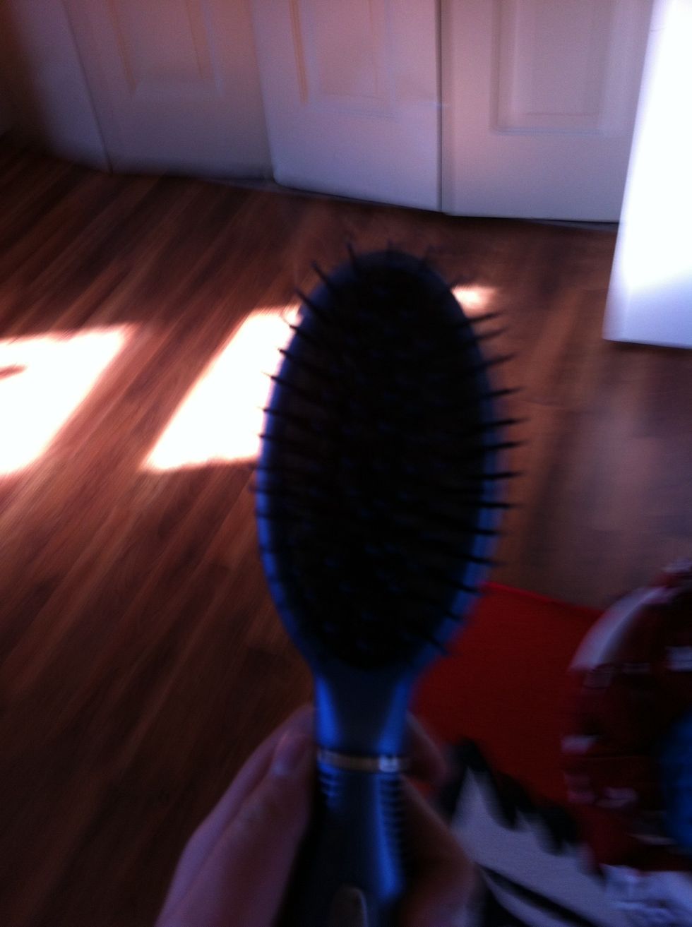 Take a hair brush..