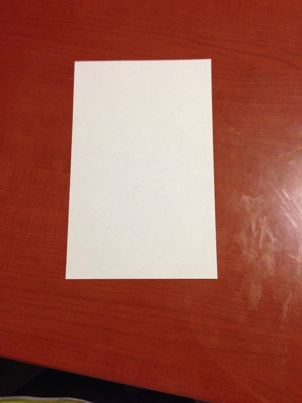 Take a half of the paper.