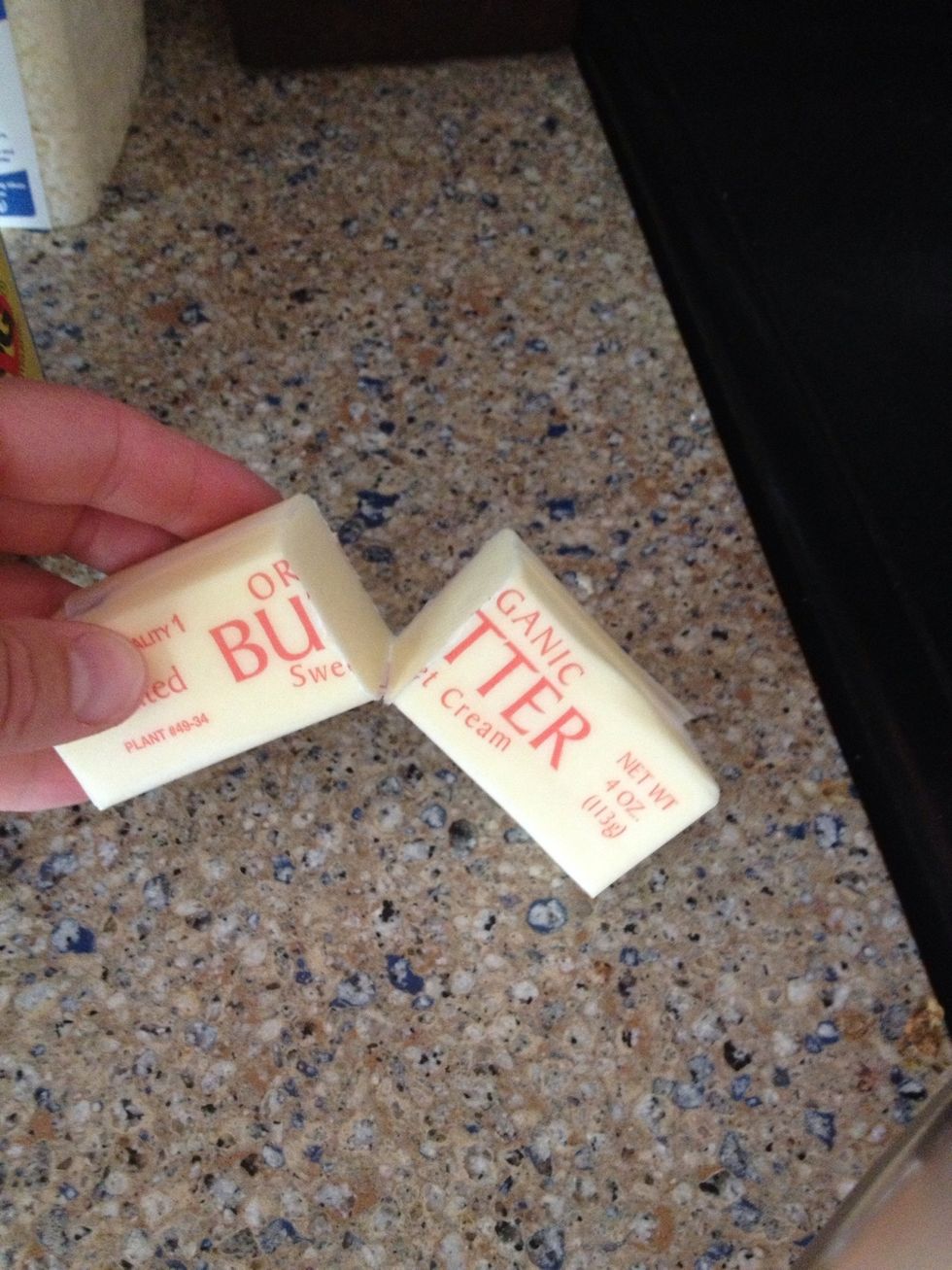 Take a half of your butter....