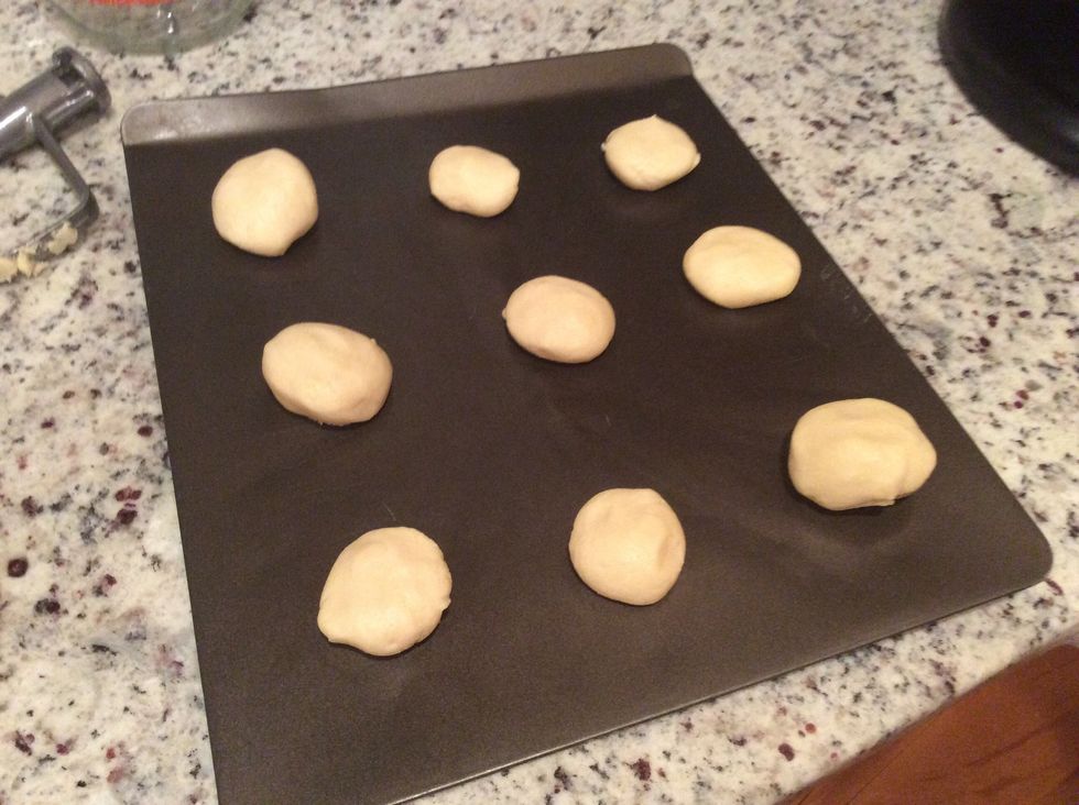 Take a handful and put them into a ball