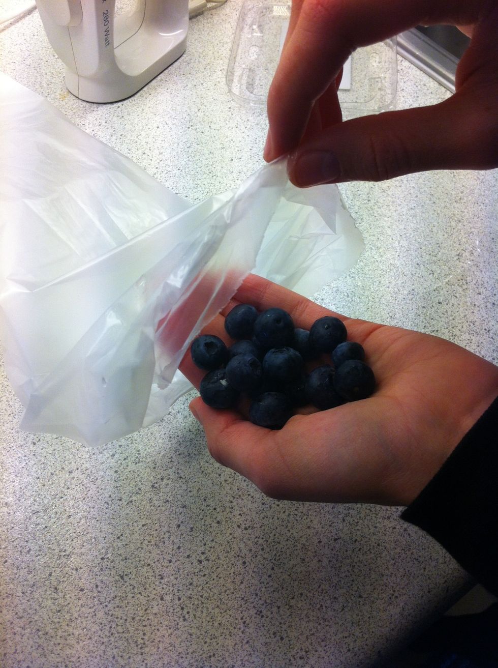 Take a handful of blueberries