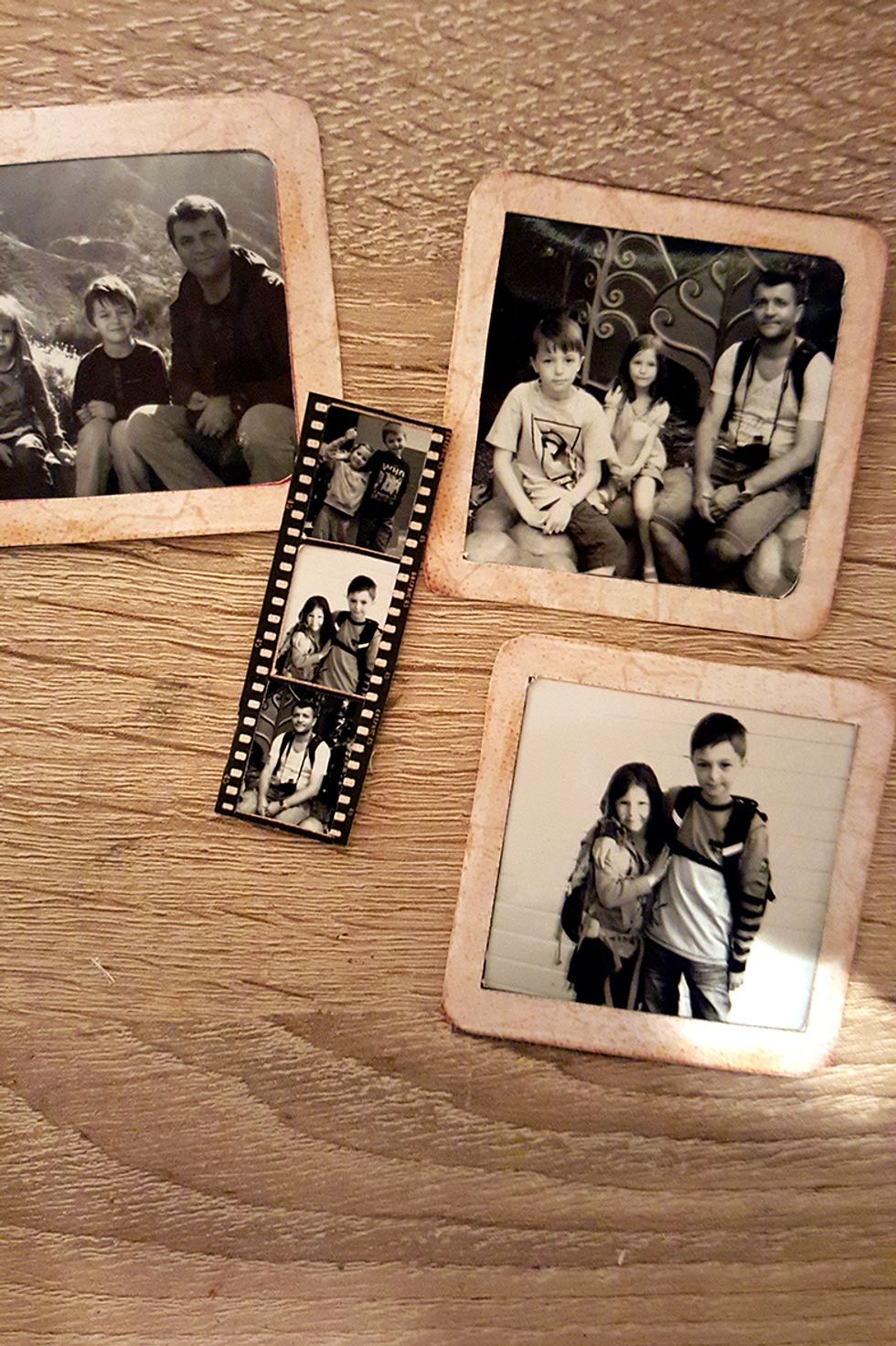 Take a look how cute it was with pictures in the little film strip :)