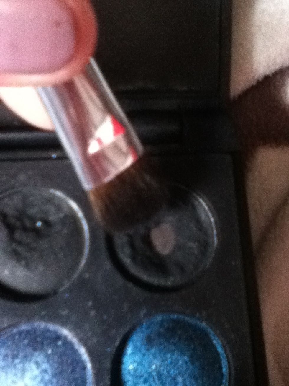 Take a matte black eyeshadow.