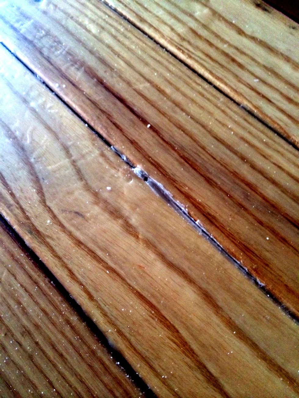 Take a nail or screw and scrape off excessive wax in the cracks.