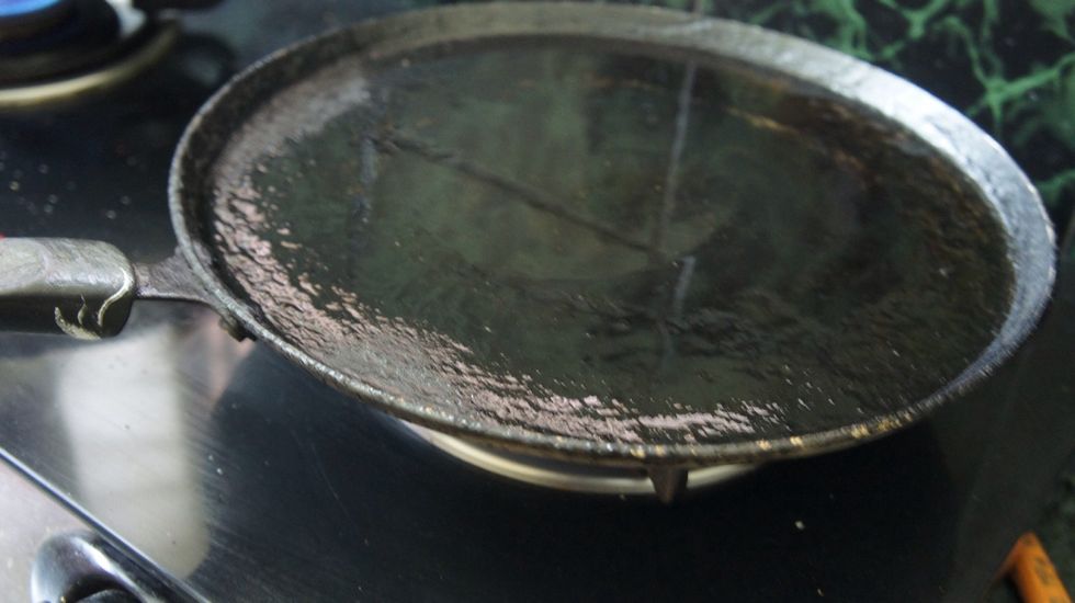 Take a pan and add olive oil and heat it...