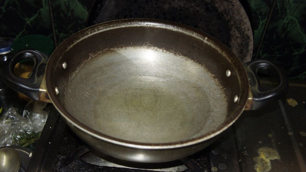 Take a pan and heat the oil...