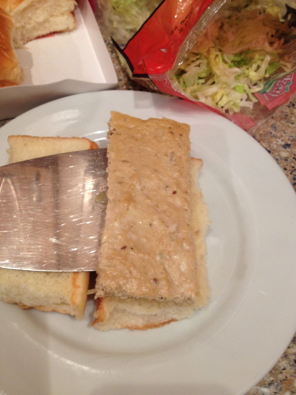 Take a patty and put it on the bun...