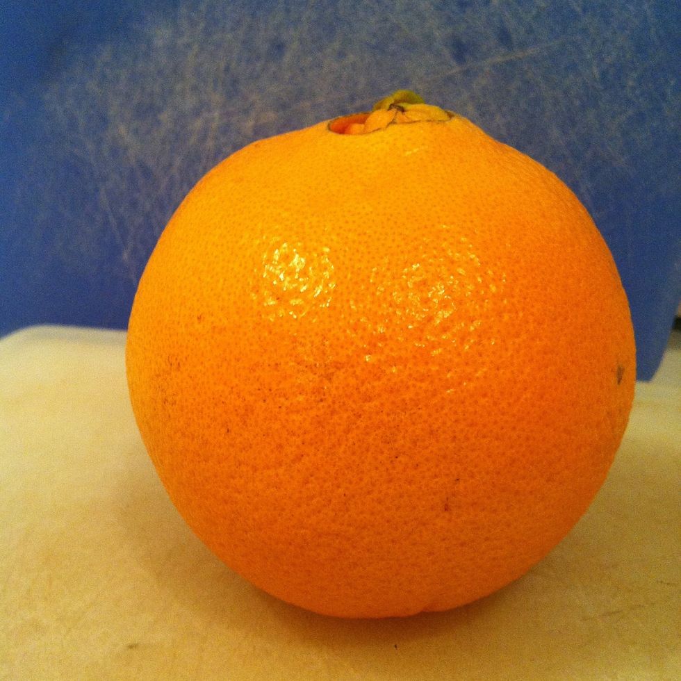 Take a photo of an orange.
