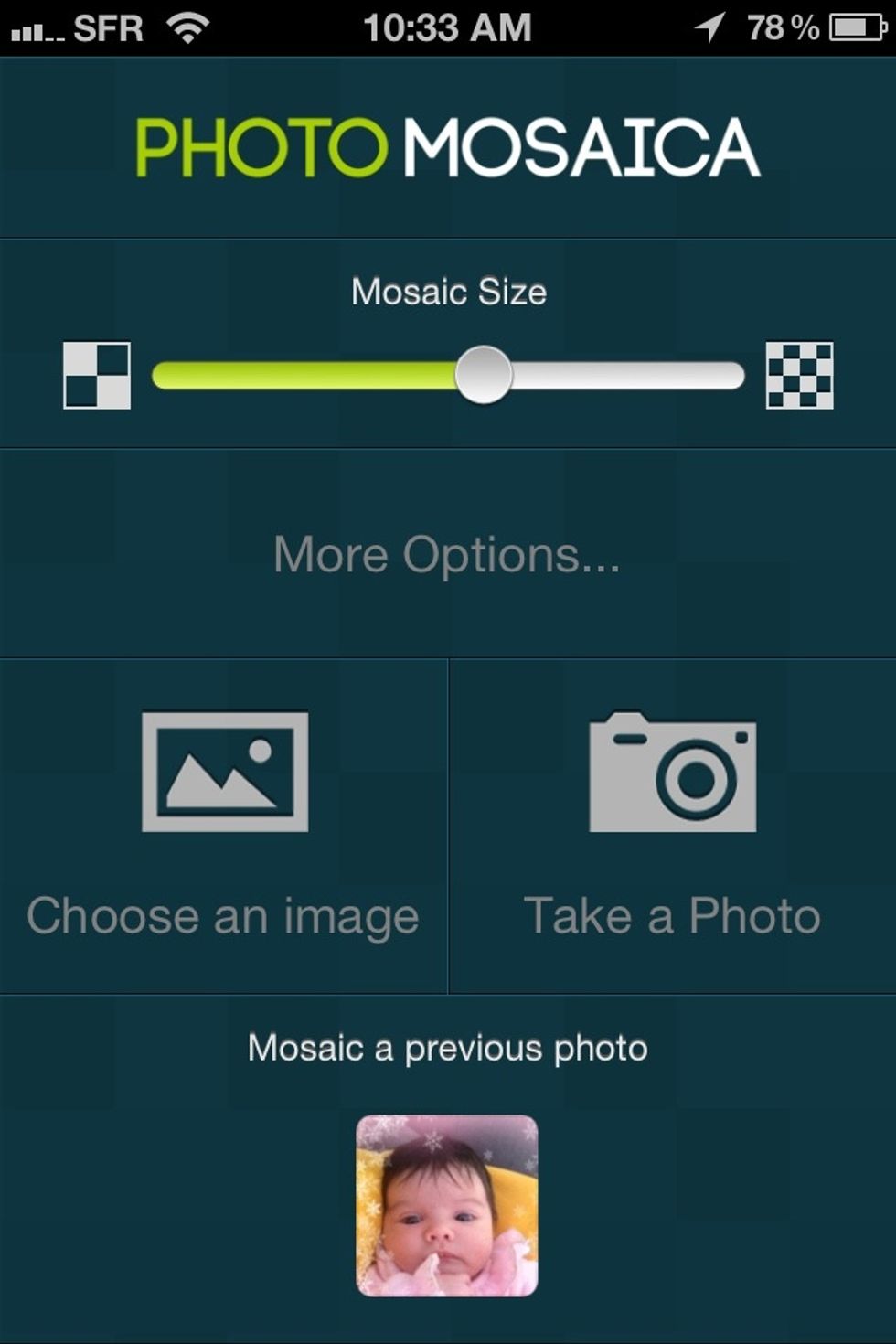 Take a photo or choose an image