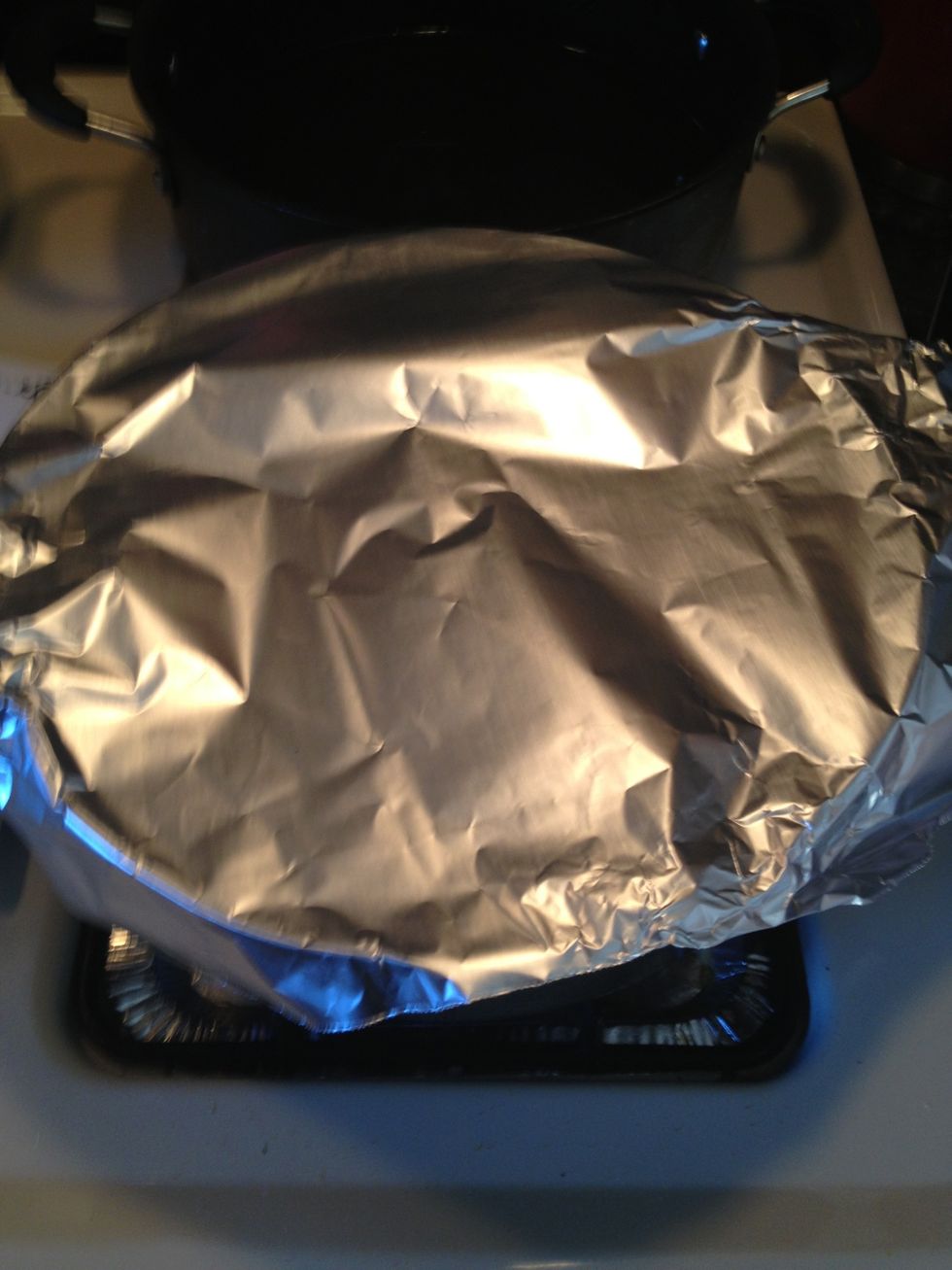 Take a piece of foil and place it smack on top of the pot\ud83d\ude0a