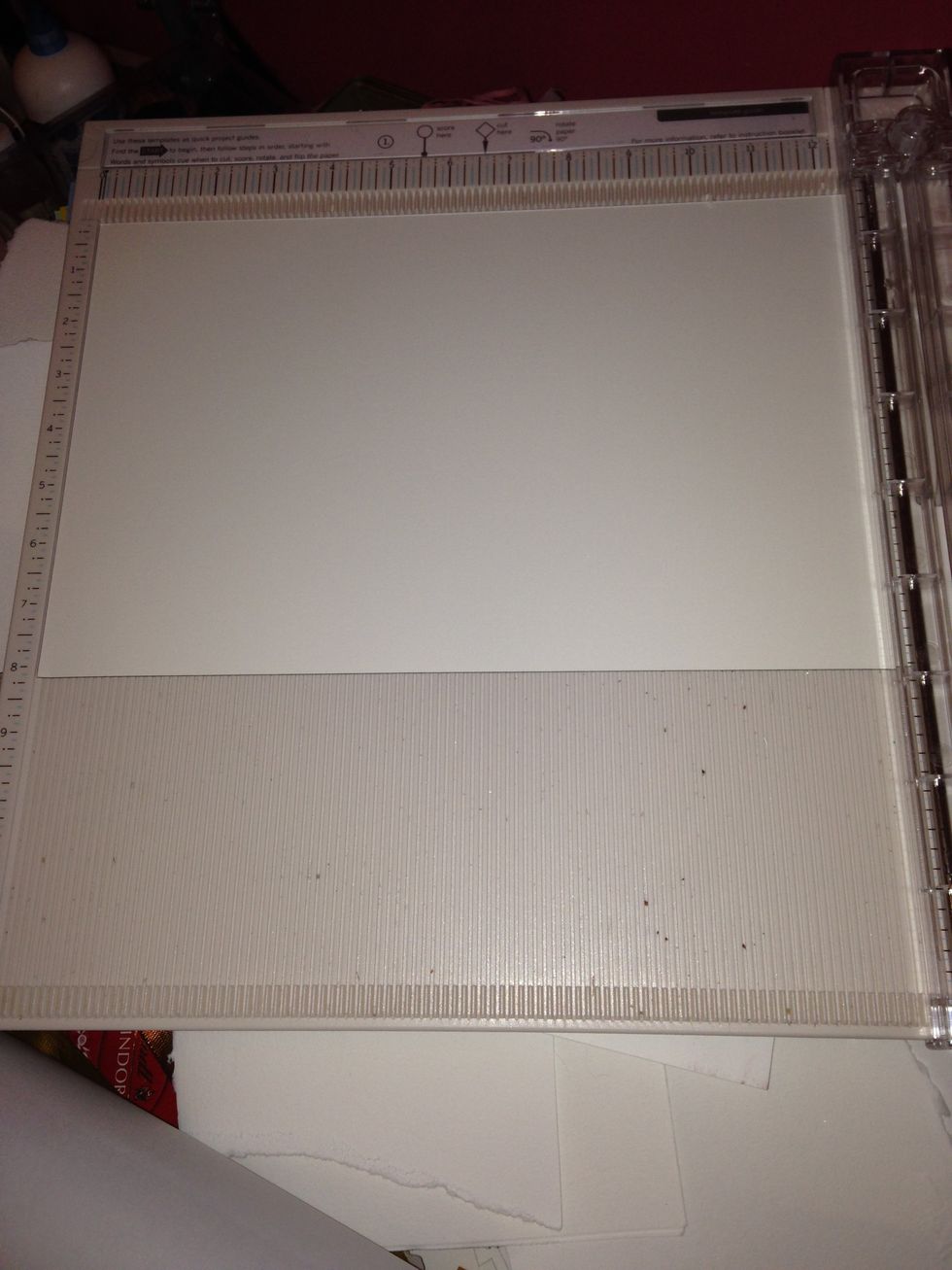 take a piece of watercolour paper and cut at 8-1/2'x12'