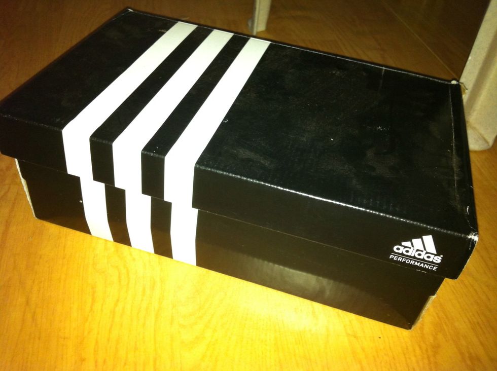 Take a shoe box. I used this one. Adidas LOL \ud83d\ude1c