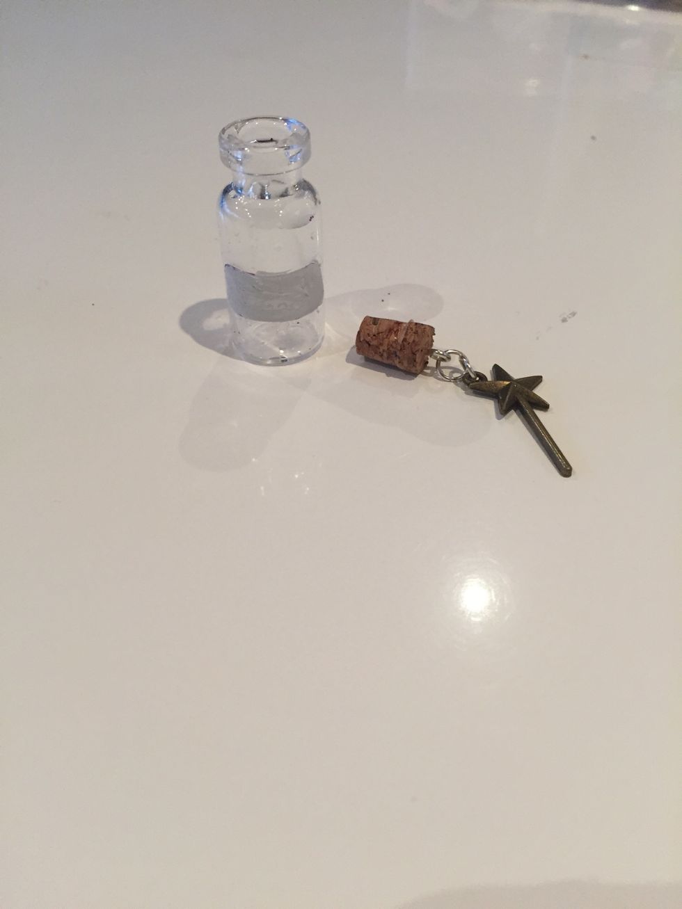 Take a small glass bottle and clean it all out!
