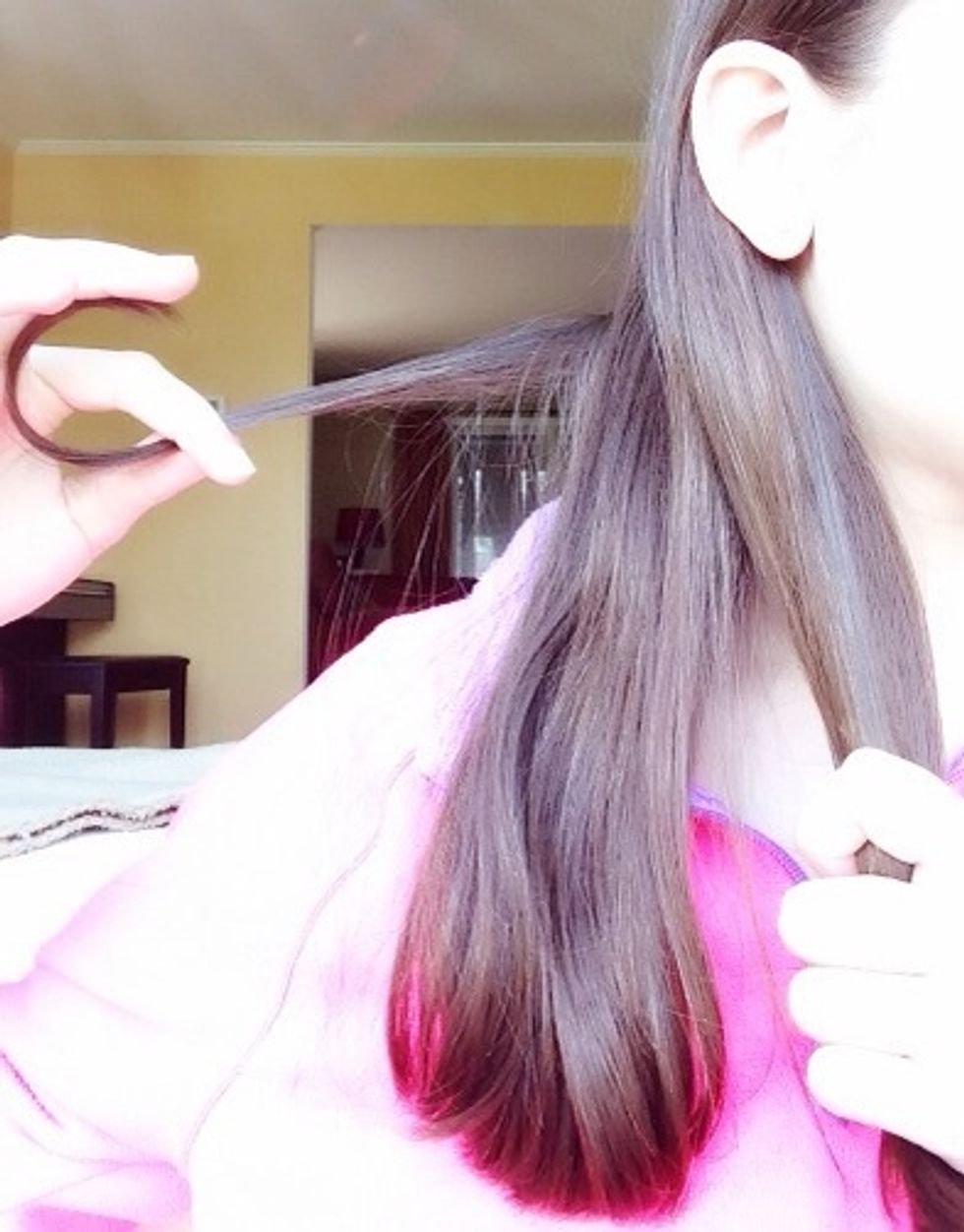 Take a small piece from the left section