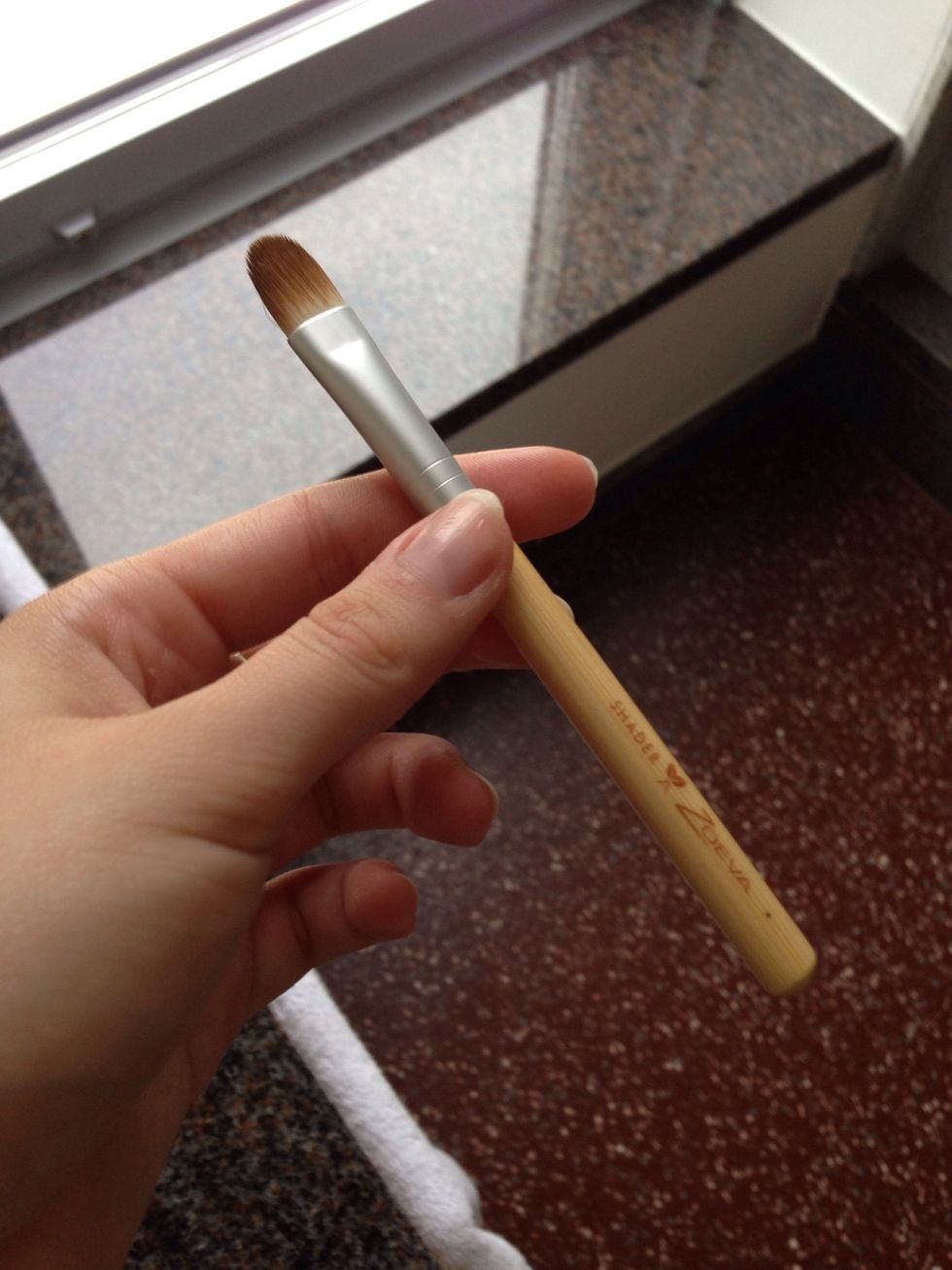 Take a smaller sized brush