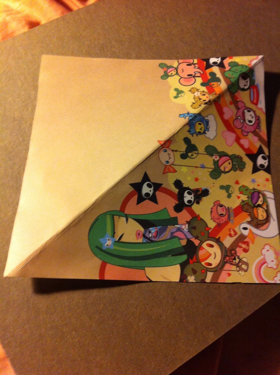 Take a square of paper ( must be a definite square, rectangle won't work)