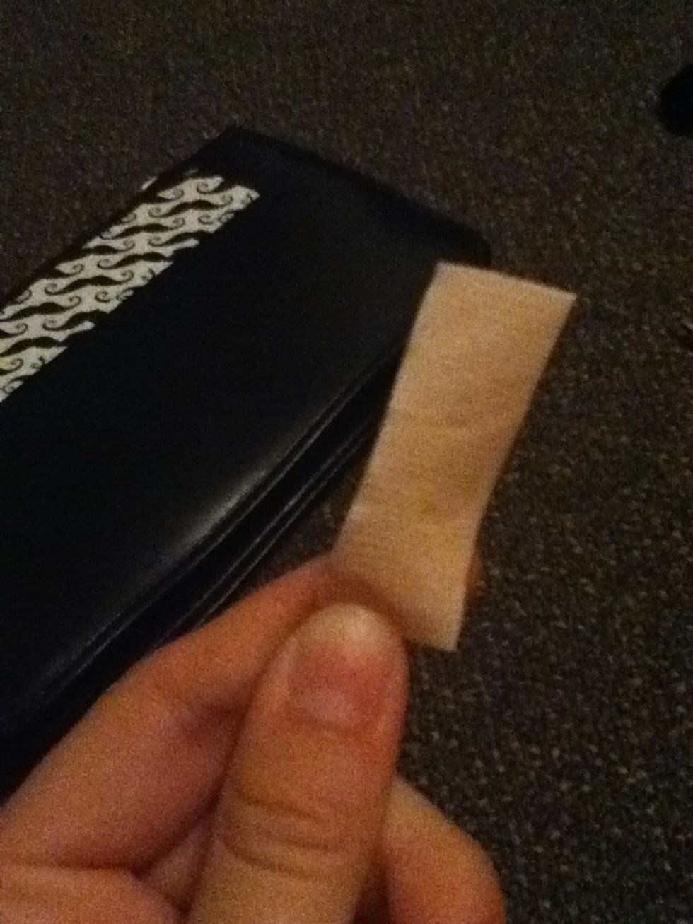 Take a strip about 1cm wide...