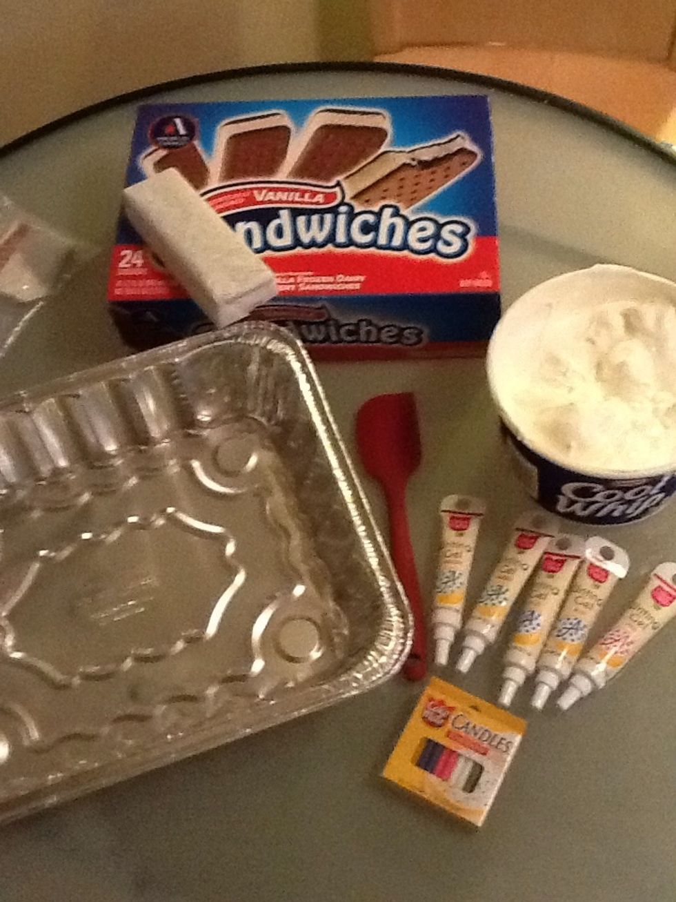 Take all of the supplies out