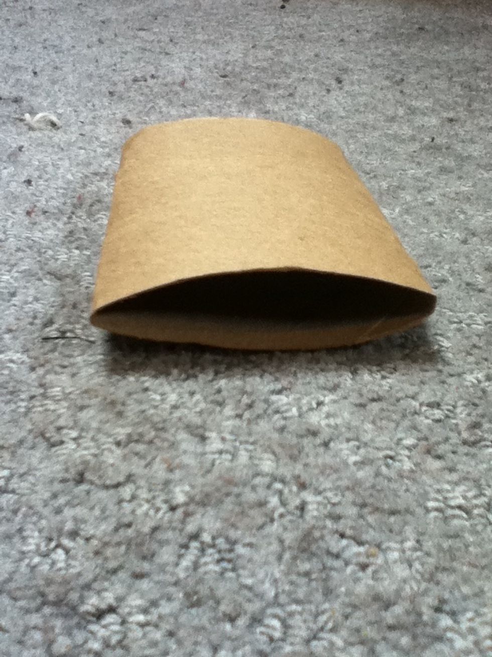 Take all your toilet paper tubes and squish them so they are flat