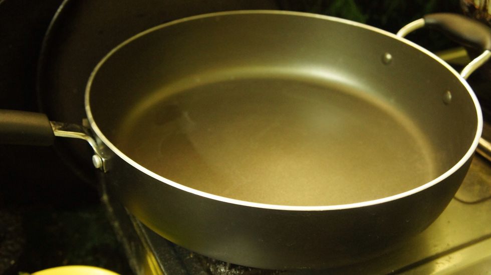 Take an empty Kadai in English a Vessel