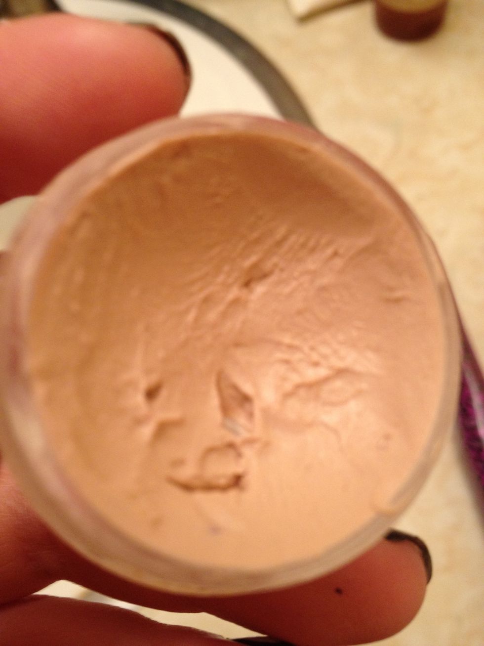 Take an eyeshadow primer & prime your lids. This will prevent creasing. You can also use a concealer for your primer! This is Urban Decay primer potion in Sin. I just de-potted it.