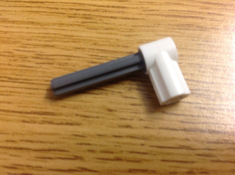 Take another + beam with stud on the end and connect it to a fat T with stud hole.