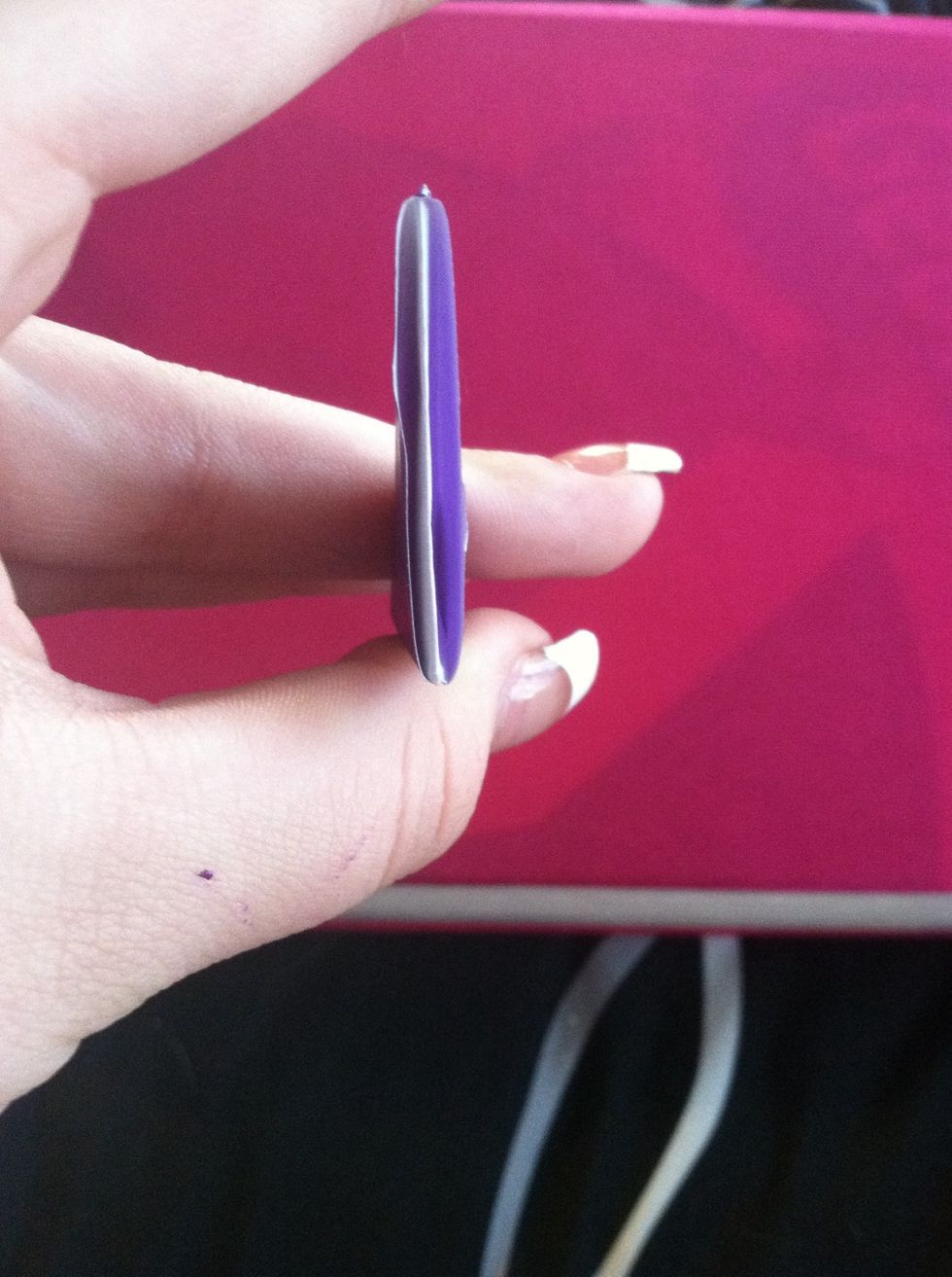 Take another piece and hold the opening