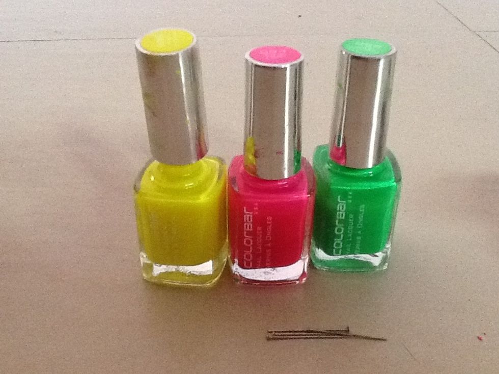 Take any 3 shades of nailpaint