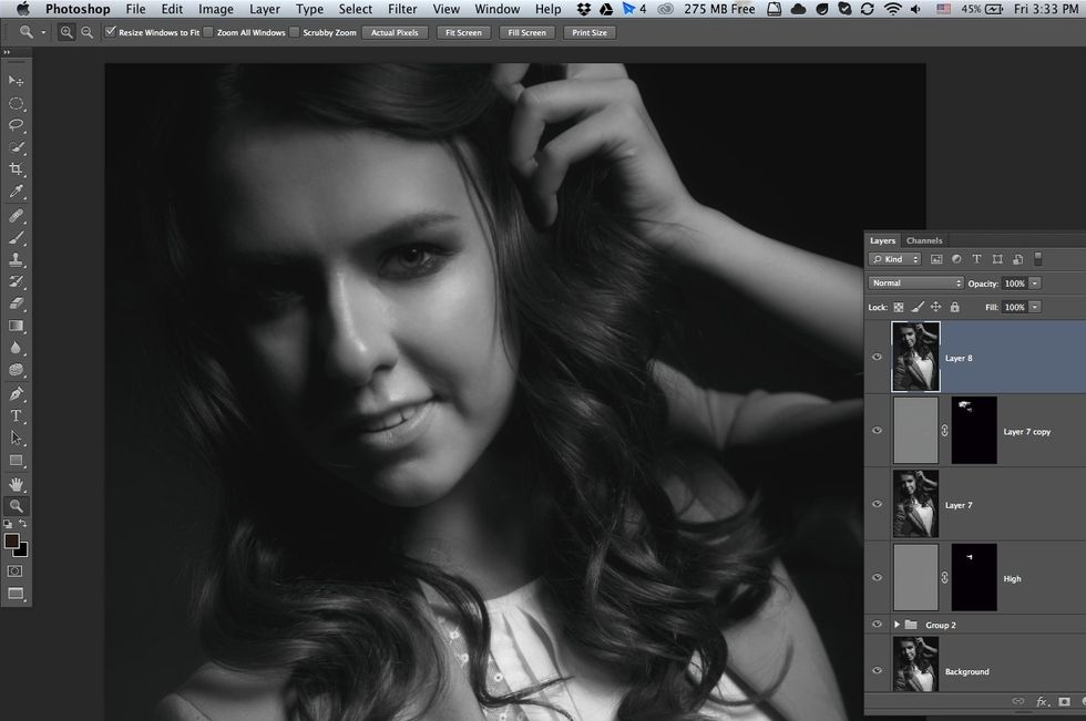 Take any photo and open in Photoshop.